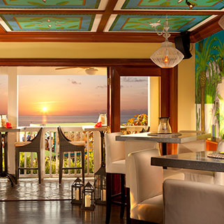 Lounge and sunset